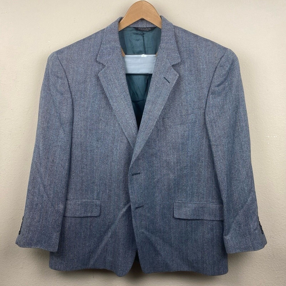 Evan-Picone  Men's Houndstooth Wool Blend  Blazer 48R‎